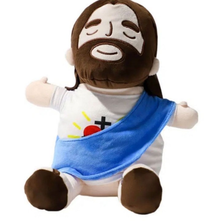 Peluche Jesús Interactivo Con Luz, Música Y Respiración