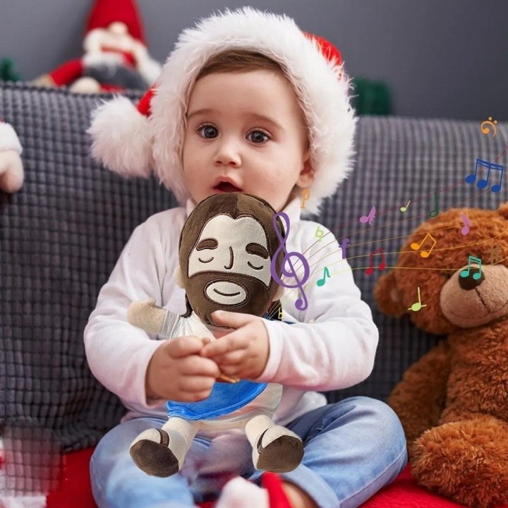 Peluche Jesús Interactivo Con Luz, Música Y Respiración