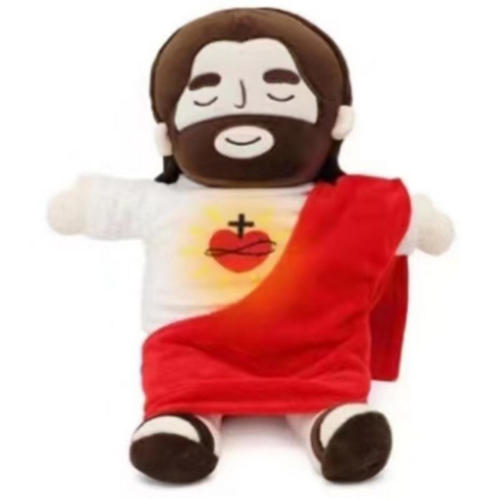 Peluche Jesús Interactivo Con Luz, Música Y Respiración