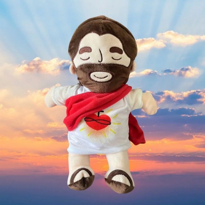 Peluche Jesús Interactivo Con Luz, Música Y Respiración