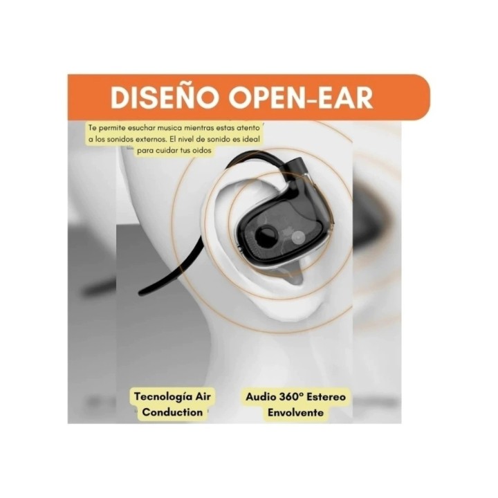 Audífonos Deportivos Open Ear Bluetooth 5.3 Bst-s19