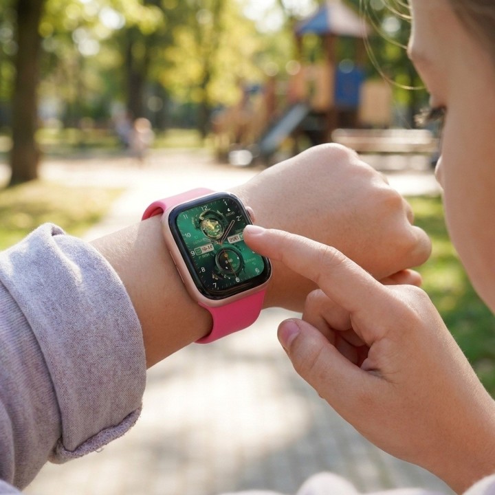 Smartwatch Reloj Kr10 Niña 41mm Aluminio + 2 Correas