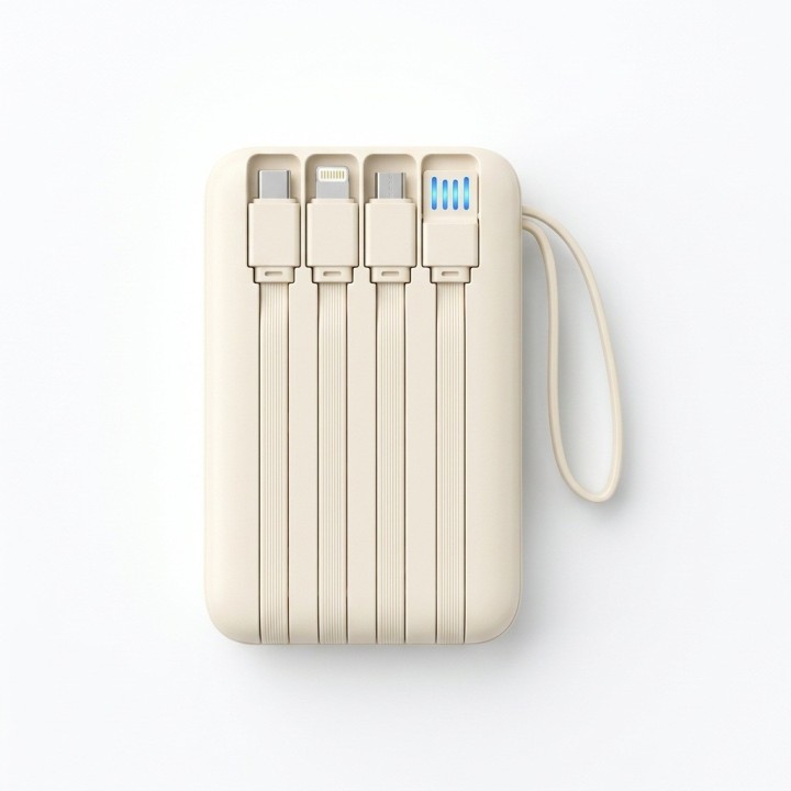 Power Bank 20000mah 22.5w 4 Cables Carga Rápida Led Dx442