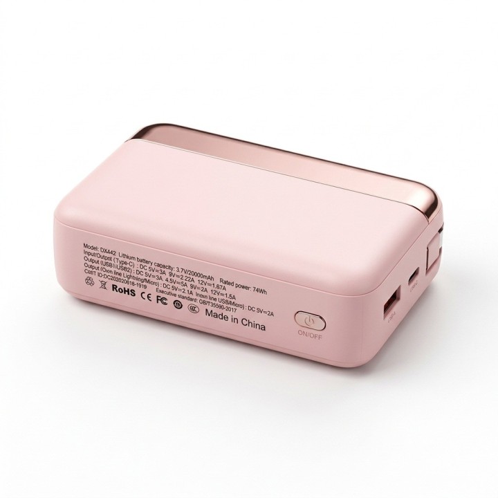 Power Bank 20000mah 22.5w 4 Cables Carga Rápida Led Dx442