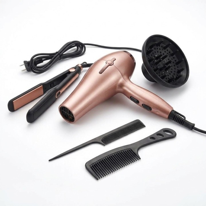 Combo Pro-2620 Secador 5000w + Plancha Keratina 950°f