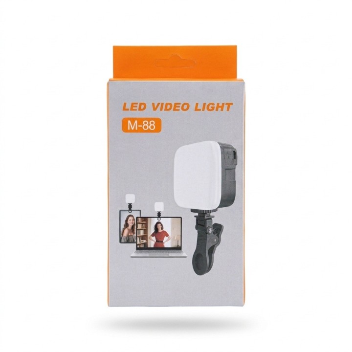 Panel Luz Led M-88 Recargable Con Clip Para Laptop
