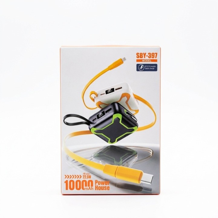 Power Bank 10000mah 22.5w Carga Rápida Portatil Sby-397