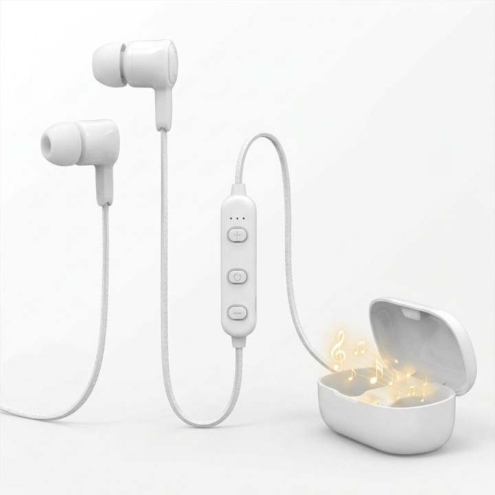 Audífonos Bluetooth Deportivos Kl-21 Con Estuche 20h