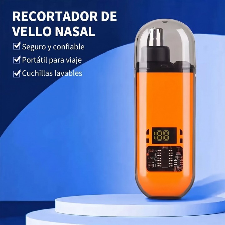 Recortador De Vello Nasal Sj005 Pantalla Digital Recargable