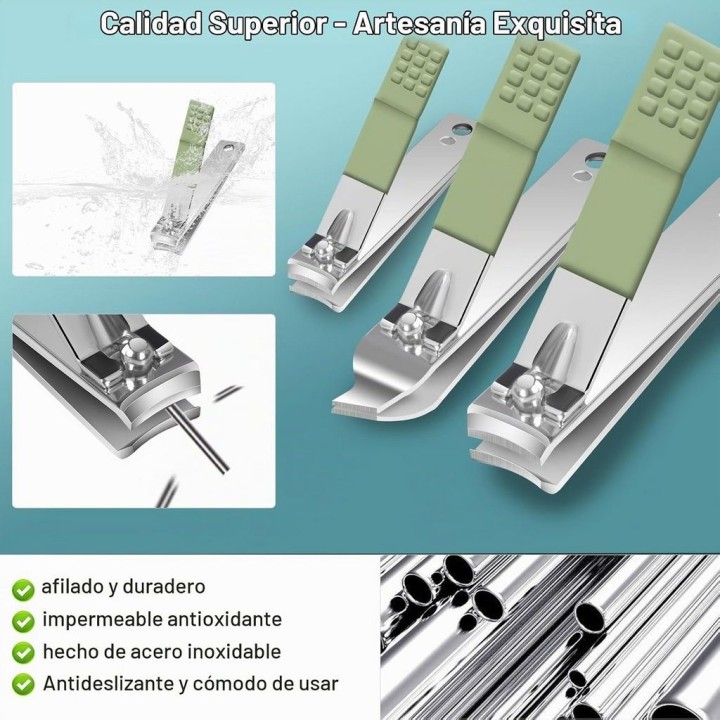 Kit Manicura Pedicura Facial 30 Piezas Acero Inoxidable