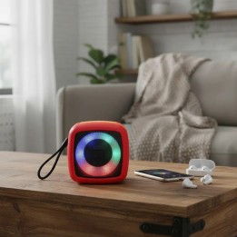 Parlante Bluetooth Portátil X-911 Luz Rgb Base Celular 5w