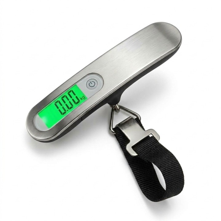 Báscula Digital Portátil Equipaje Maletas 50kg Viaje