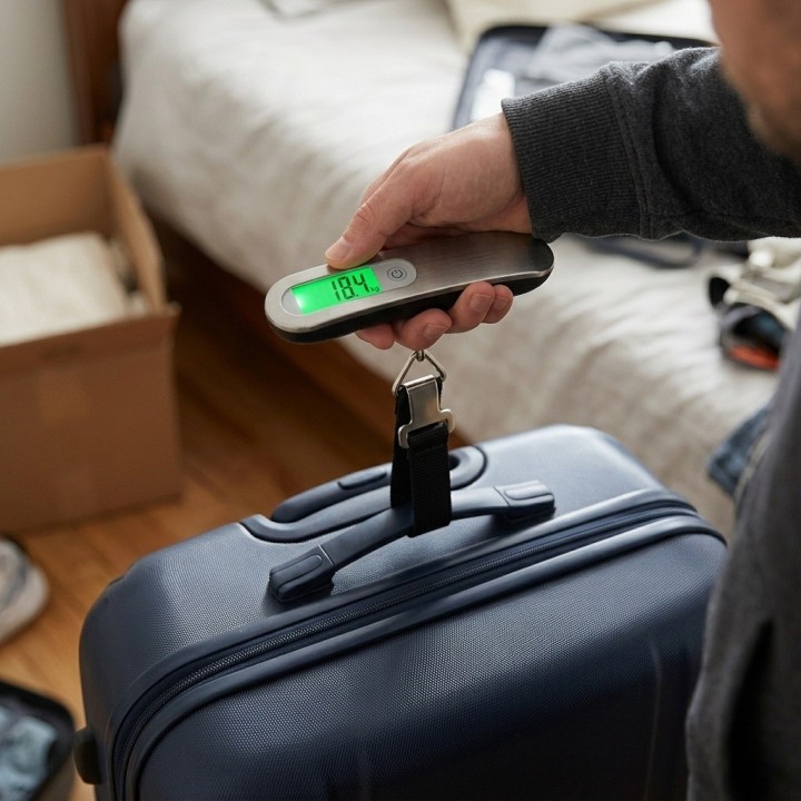Báscula Digital Portátil Equipaje Maletas 50kg Viaje