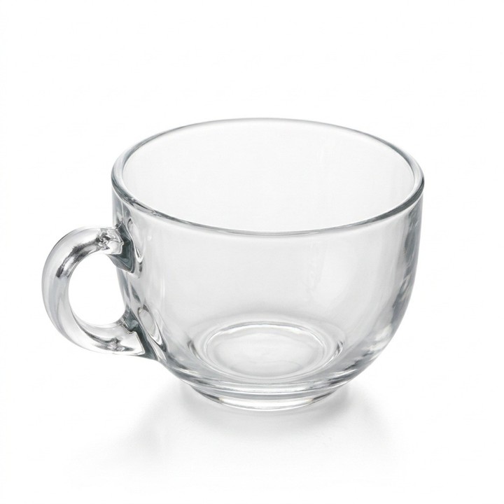 Set 6 Vasos Pocillos Vidrio Transparente Café Té 190ml