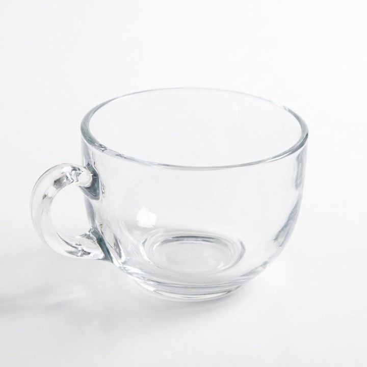 Set 6 Vasos Pocillos Vidrio Transparente Café Té 190ml