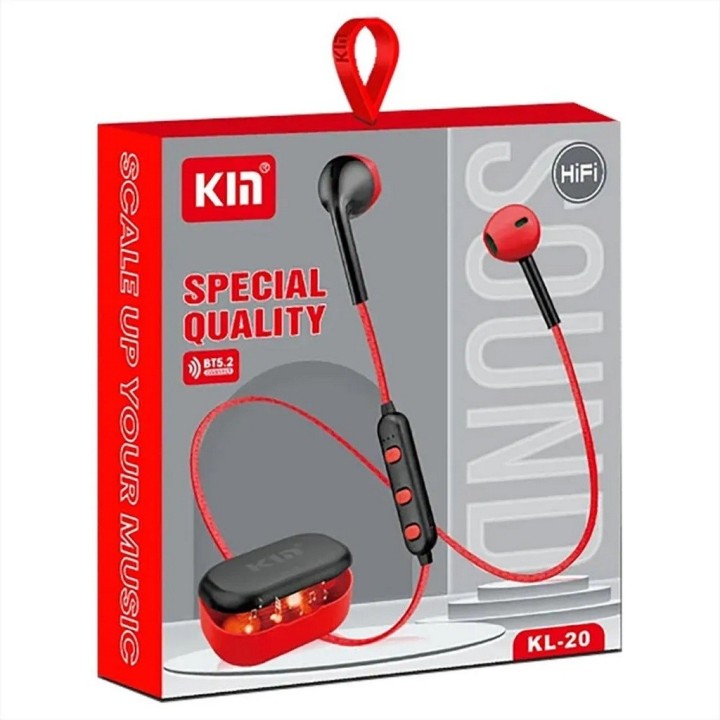 Audífonos Bluetooth Kl-20 Cuello Deportivo 20 Horas