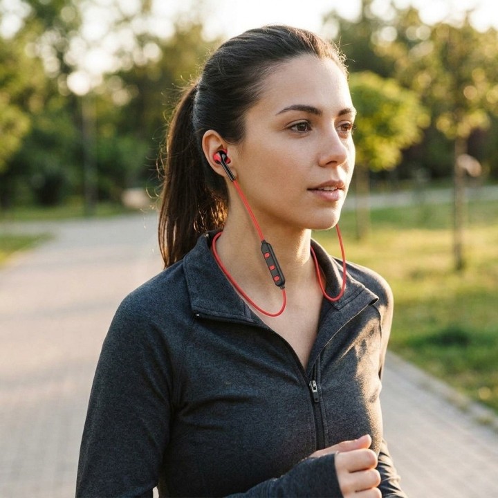 Audífonos Bluetooth Kl-20 Cuello Deportivo 20 Horas