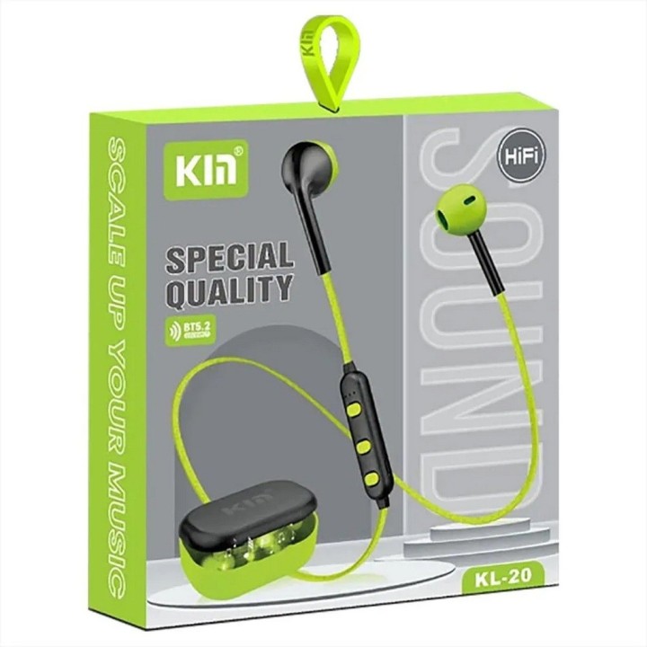 Audífonos Bluetooth Kl-20 Cuello Deportivo 20 Horas
