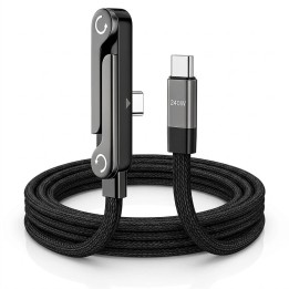 Cable Tipo C A Tipo C 240w Carga Rápida + Soporte 1m