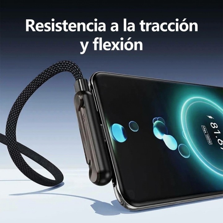 Cable Tipo C A Tipo C 240w Carga Rápida + Soporte 1m