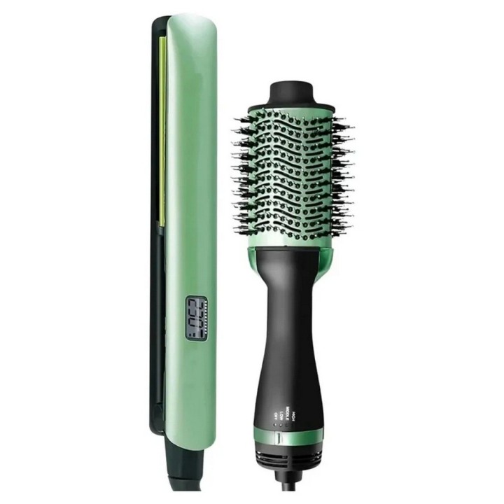 Combo Secador Plancha Cepillo Alisador Profesional Pro-2523