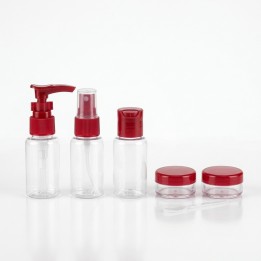 Set 5 Envases De Viaje Cosméticos Con Estuche