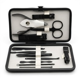 Set Manicura Profesional 12 Piezas Acero Inoxidable