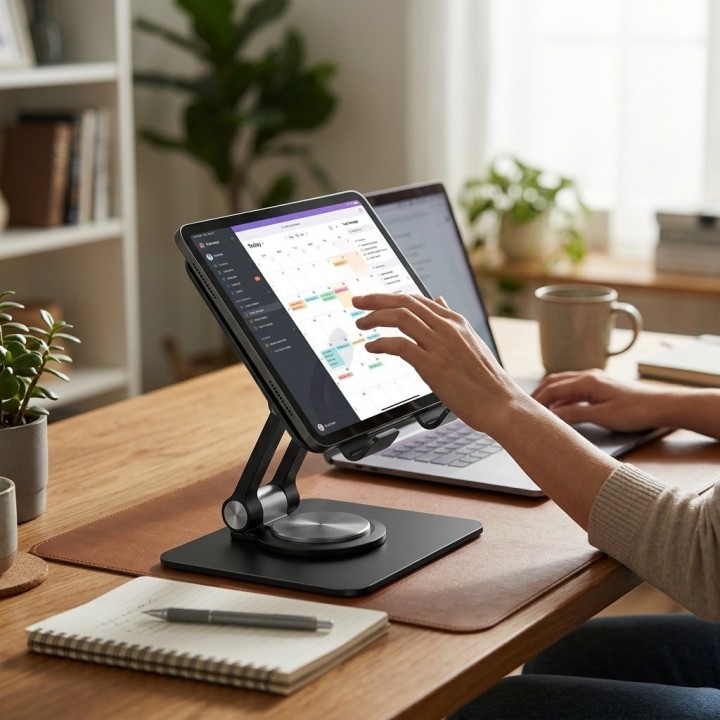 Soporte Giratorio 360 Metálico Para Tablet 4 A 16 Pulgadas