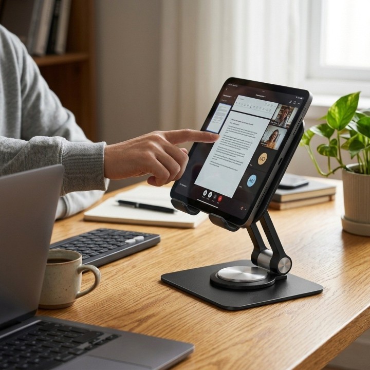 Soporte Giratorio 360 Metálico Para Tablet 4 A 16 Pulgadas
