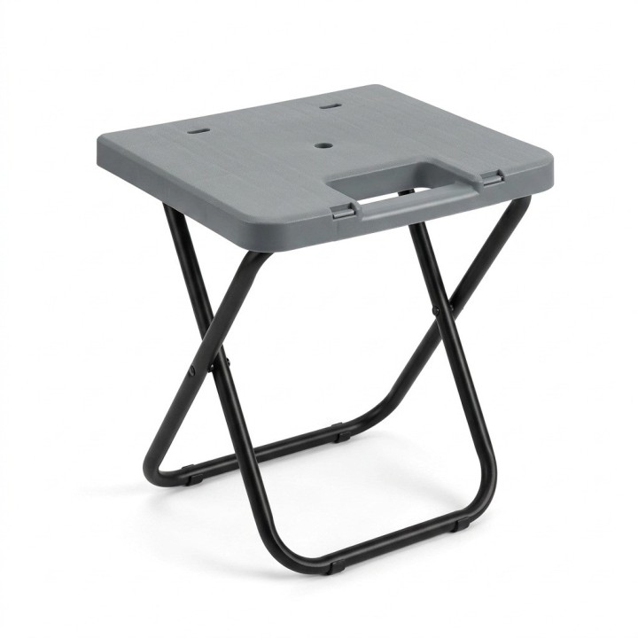 Taburete Plegable Portátil Camping Pesca 22x22x25 Cm