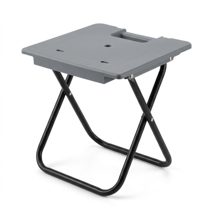 Taburete Plegable Portátil Camping Pesca 22x22x25 Cm
