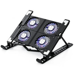 Base Enfriadora Plegable Laptop 4 Ventiladores 10 Niveles