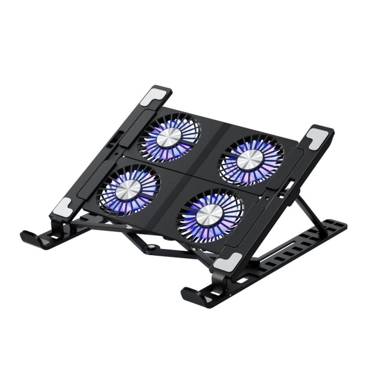 Base Enfriadora Plegable Laptop 4 Ventiladores 10 Niveles