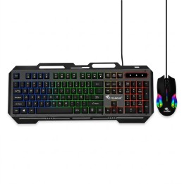 Kit Gamer Teclado Español Y Mouse Led Alámbrico Kt880