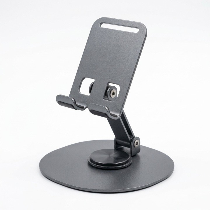 Soporte Metálico Plegable Giratorio 360 Celular Y Tablet