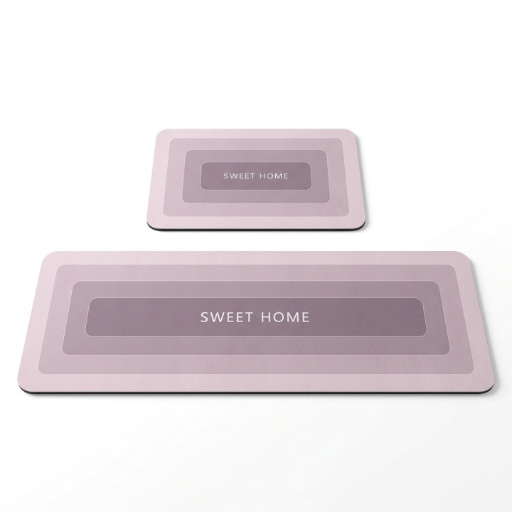Set 2 Tapetes De Cocina Antideslizantes Sweet Home