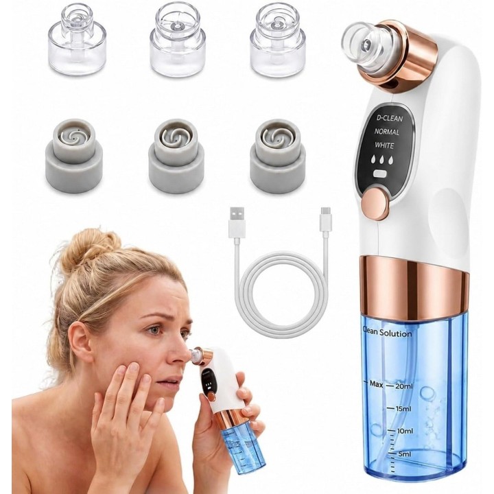 Extractor Puntos Negros Limpiador Facial Poros Recargable
