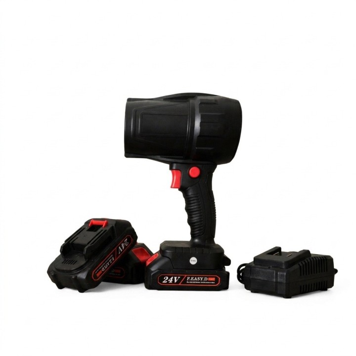 Kit Soplador De Aire Inalámbrico 24v Portátil + 2 Baterías