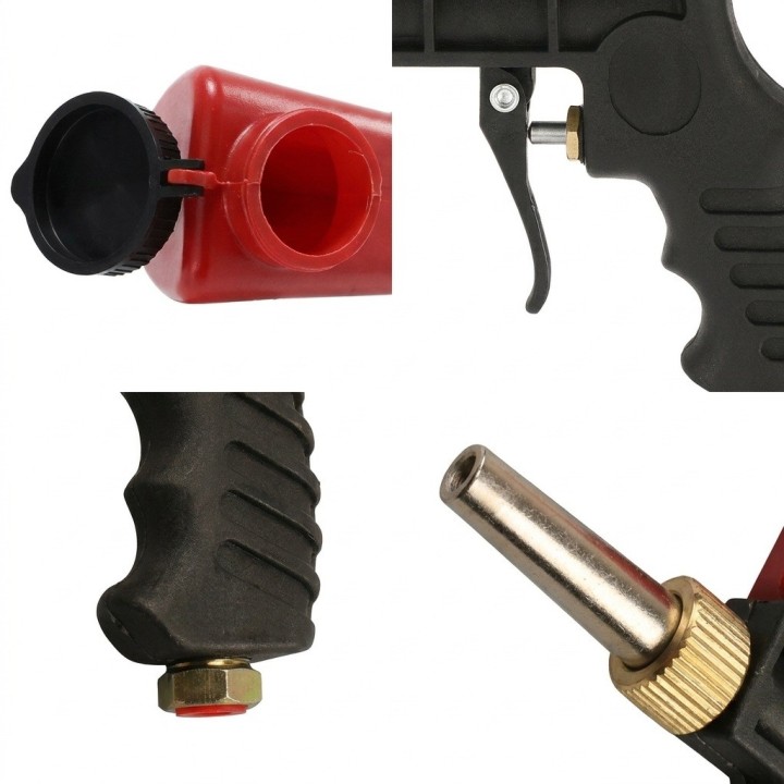 Pistola De Chorro De Arena Neumática Portátil Arenado 90 Psi