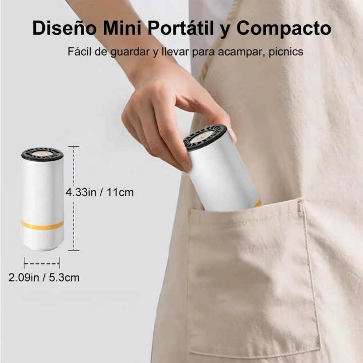 Mini Bomba Selladora Al Vacío Portátil Eléctrica Usb 5v