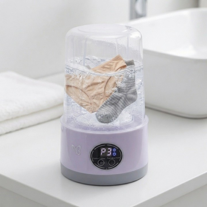 Mini Lavadora Ropa Interior Inalámbrica 1l Recargable Hs-588