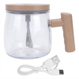 Mug Batidor Automático Eléctrico Vidrio Recargable 400ml