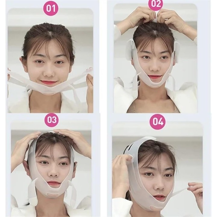 Faja Facial Reafirmante Antiapapada Silicona V Face