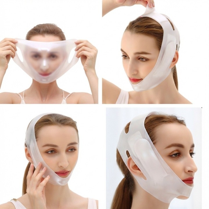 Faja Facial Reafirmante Antiapapada Silicona V Face