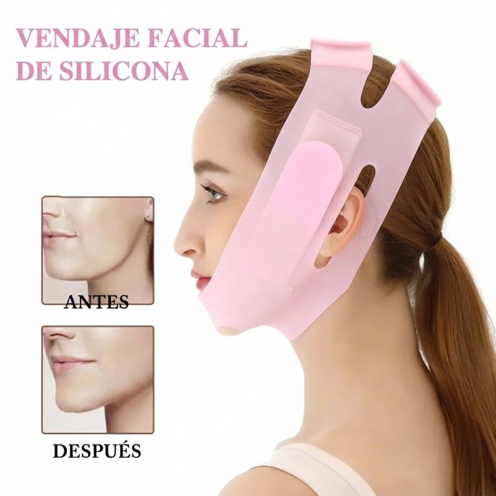 Faja Facial Reafirmante Antiapapada Silicona V Face