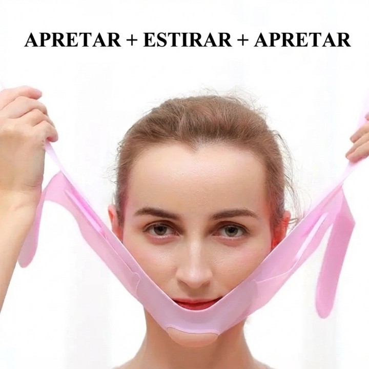 Faja Facial Reafirmante Antiapapada Silicona V Face