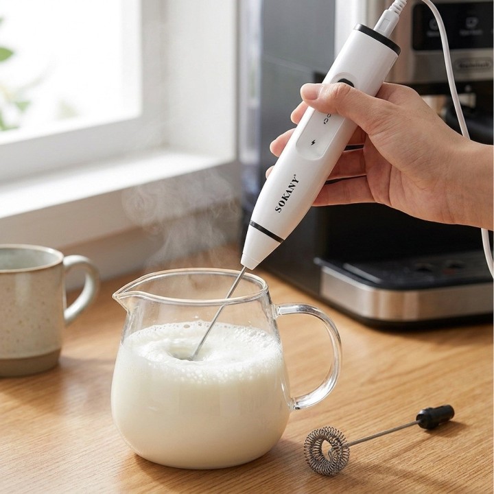 Mini Batidor Espumador Leche Electrico Inalambrico Sk-1772