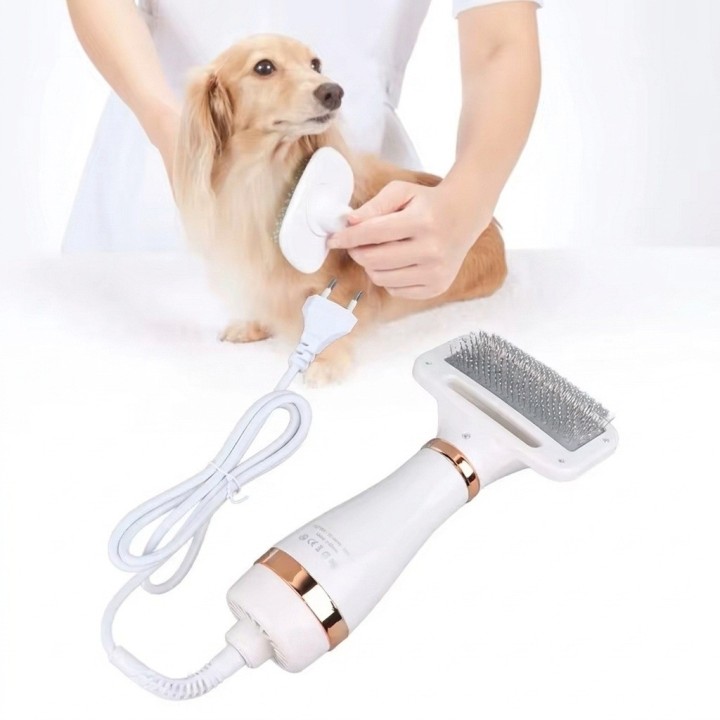 Cepillo Secador 2 En 1 Para Mascotas Perros Gatos 2602