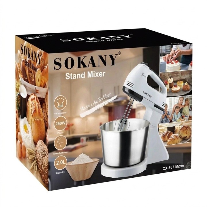 Batidora De Pedestal Sk-6620 2l 7 Velocidades 250w
