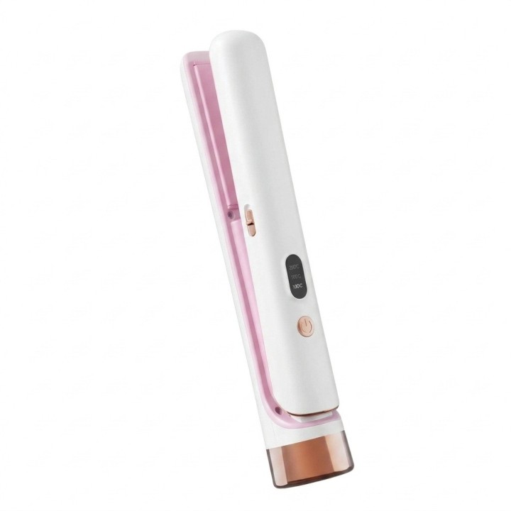 Plancha Rizadora Cabello Recargable Usb 2 En 1 Mge-032